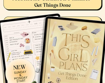 Undated Digital Planner: Daily, Weekly, Monthly - Goodnotes, Notability (PDF)