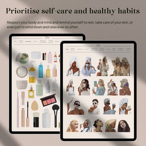 Clean Girl Aesthetic Digital Sticker Book for Goodnotes | Pre-cropped ...