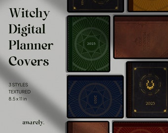 Witchy Digital Planner Covers | Goodnotes Cover | iPad Planner Cover | Witchy Digital Journal Cover