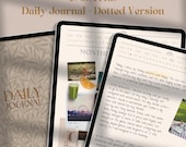 Minimalist Digital Daily Journal: Undated Dotted Notebook (PDF)