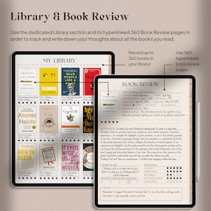 Digital Reading Journal Book Review & Library Tracker for image 3