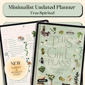 Planificador digital sin fecha de This Girl Plans: Planificador Goodnotes para iPad (imprimible)