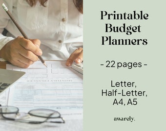Printable Budget Planner & Finance Tracker: Savings Challenges (Digital Download)