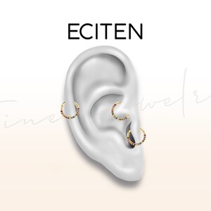 Hoop Clicker Piercing in 14K Solid Gold