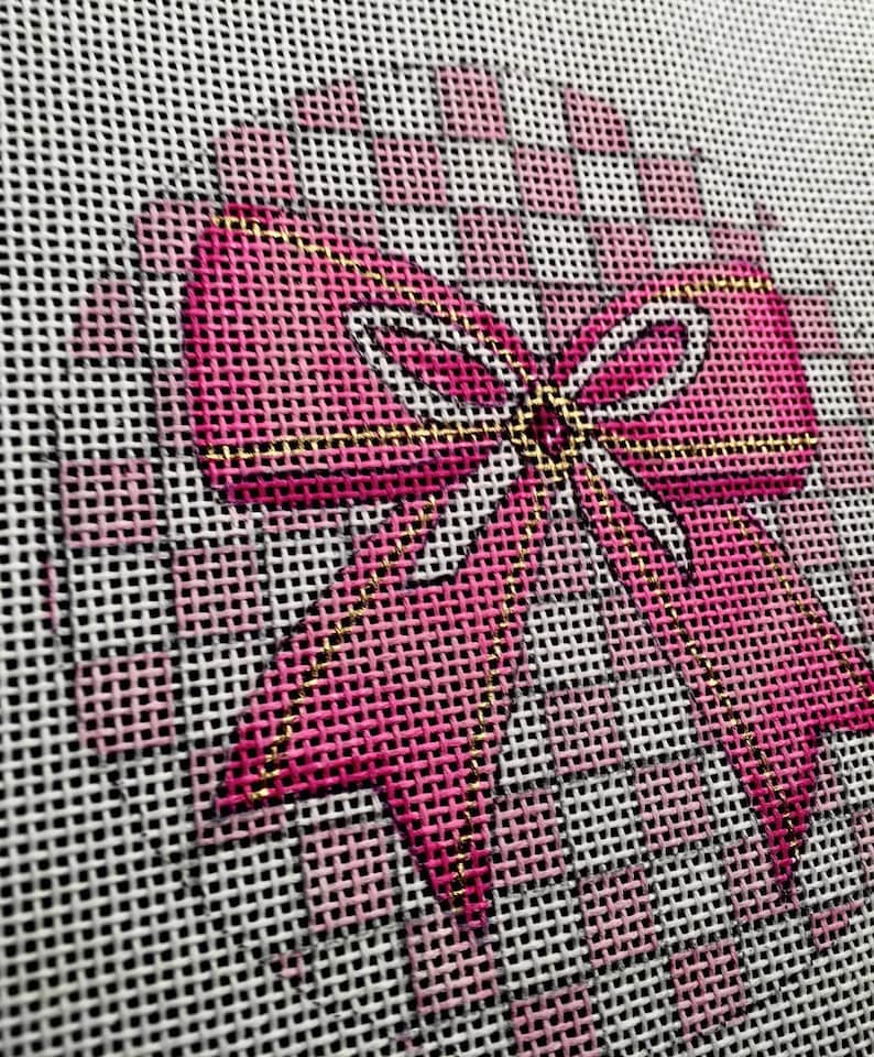 Pink Bow Needlepoint Kit main image 0