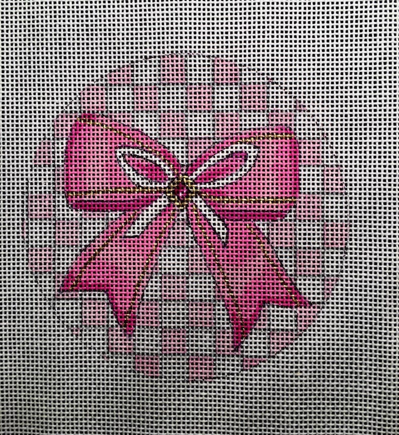 Pink Bow Needlepoint Kit