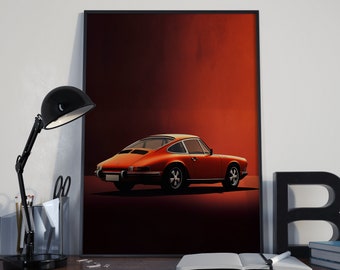 Classic Porsche 911 Print - Automotive Wall Art (Digital Download)