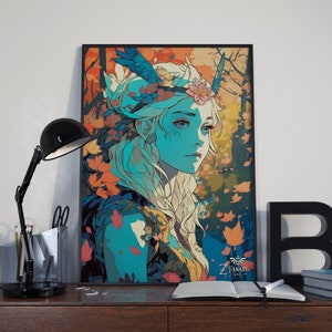 The Legend of Zelda Fan Art: Elevate Your Gaming Den with the Magic of Breath of the Wild Digital Poster, Ideal for Gift or Wall Decor