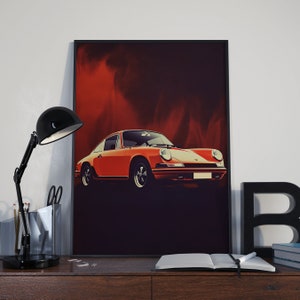 Classic Porsche 911 Wall Art Print - Elevate Your Wall Decor with This Stunning DIGITAL DOWNLOAD Porsche Poster, Ideal gift for Porsche fans