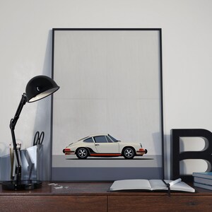 Porsche Wand Kunst | Neutrales Auto Poster | Druckbares Poster | DIGITALER DOWNLOAD | Automobil Dekor | Auto-Liebhaber | Kinderzimmer Wand Dekor