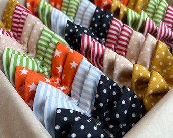 Handmade Collar Bows | Polka/Stripe Bundle | Perfect for Groomers