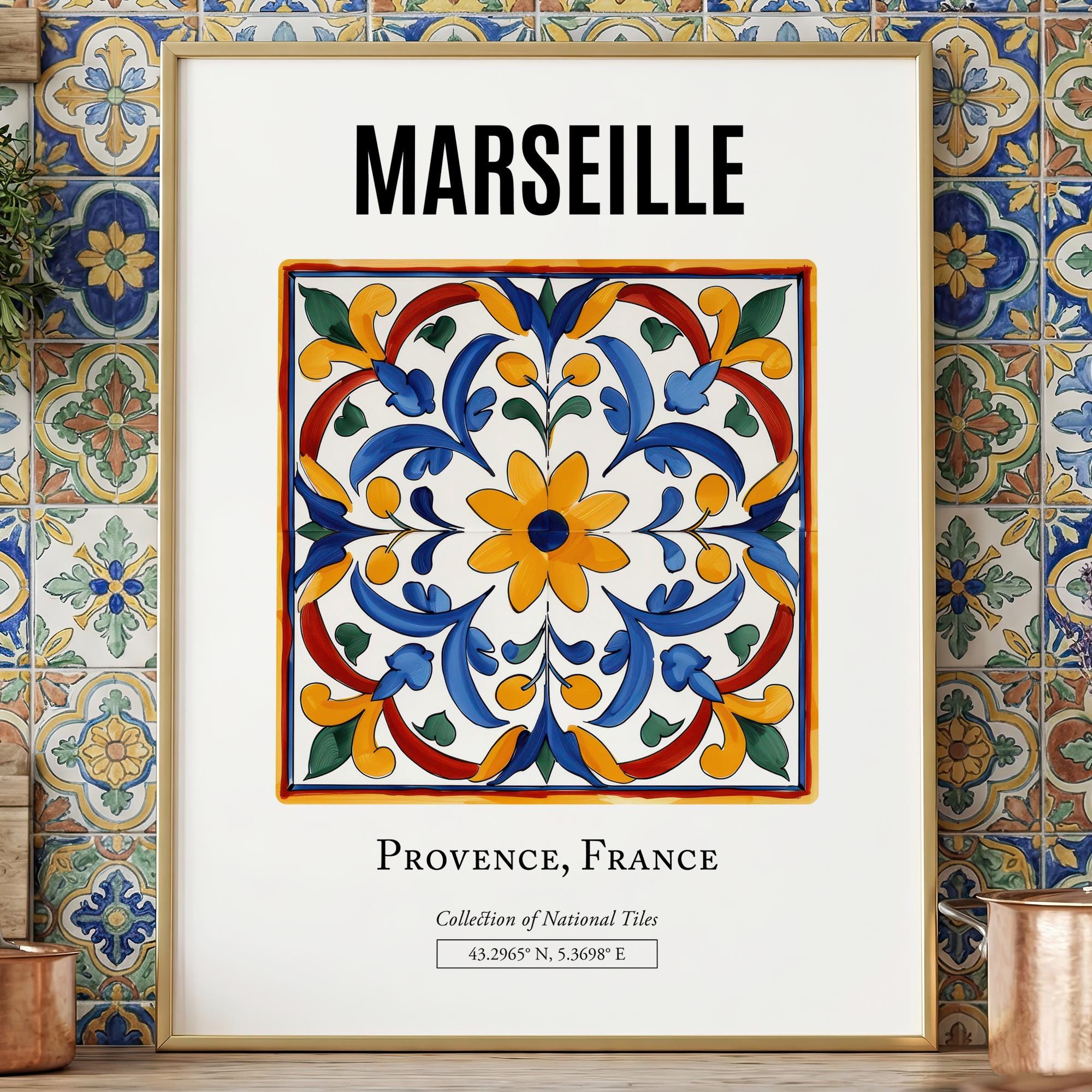 Marseille Blue Pattern - Etsy