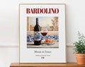 Bardolino on Maiolica Tile, Traditional Italian Beverage (Drink) Print Poster, Kitchen and Bar Wall Art product logo