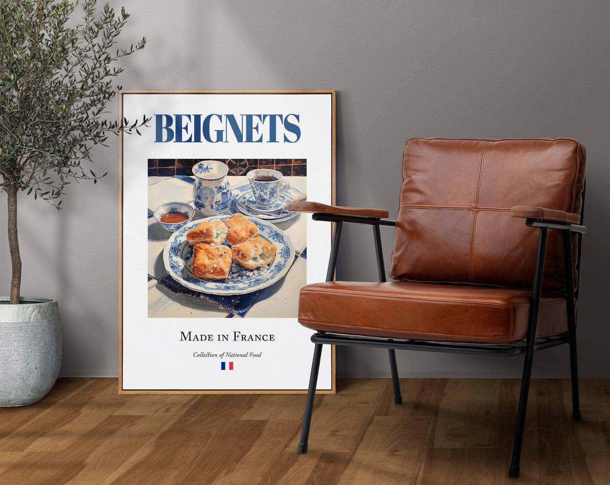 Beignets Printable Beignets Print, French Food Poster, Kitchen Cafe Decor - Etsy