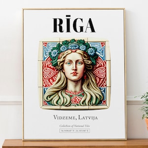 Tavla i Riga, Lettland: Traditionell väggdekoration