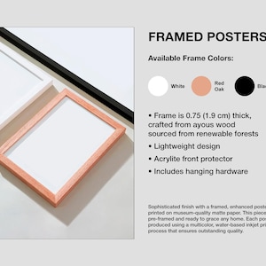 a white and orange frame with a black border