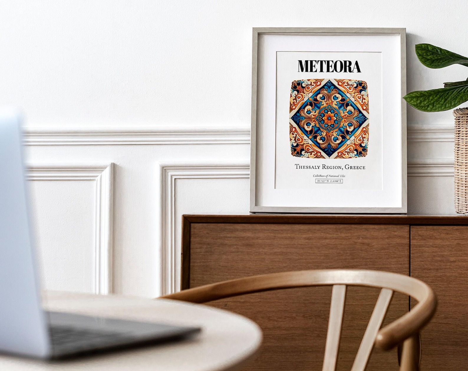 Meteora Intricate Tile Pattern Poster: Greek Mystique in Wall Art - Etsy