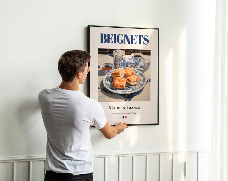 Beignets Printable Beignets Print, French Food Poster, Kitchen Cafe Decor - Etsy