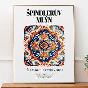 Czech Tile Art Print: Špindlerův Mlýn Královéhradecký kraj