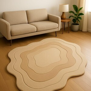 Irregular Hand Tufted luxury Rug multi wool Area Rugs for Livingroom Bedroom kitchen Nursery Entryway Office 8x10 Area Rug, 9x12 Area Rug