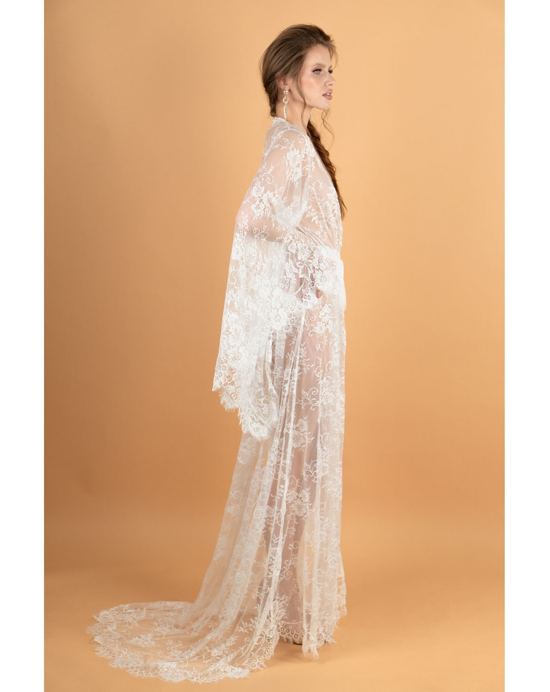 Bridal Robe, Bridal Robe Long, Bridal Robe for Bride, Bride Robe for