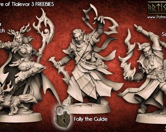 L'Œil de Tialevor : Héros Légendaires - Figurines en Résine Fantastique (Artisan Guild)