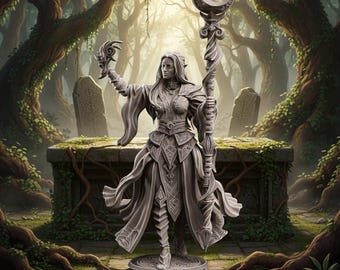 Kadna Glydrin – Miniature détaillée en résine – Figurine épique pour collectionneurs et jeux de plateau 32 mm