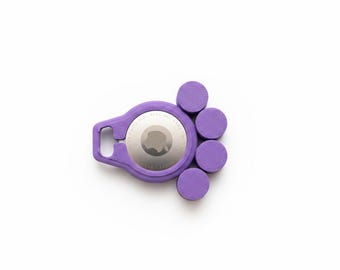Pet-AirTag - Porte-AirTag en forme de patte pour chiens et chats - Personnalisable avec le nom - Étui pour collier - Idée cadeau