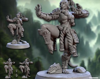 Vani Griffe de Dragon | Guilde des Artisans | Figurine en résine 32 mm | Jeu de rôle sur table DnD | Moines de la Légende de Vanara | Figurines imprimées