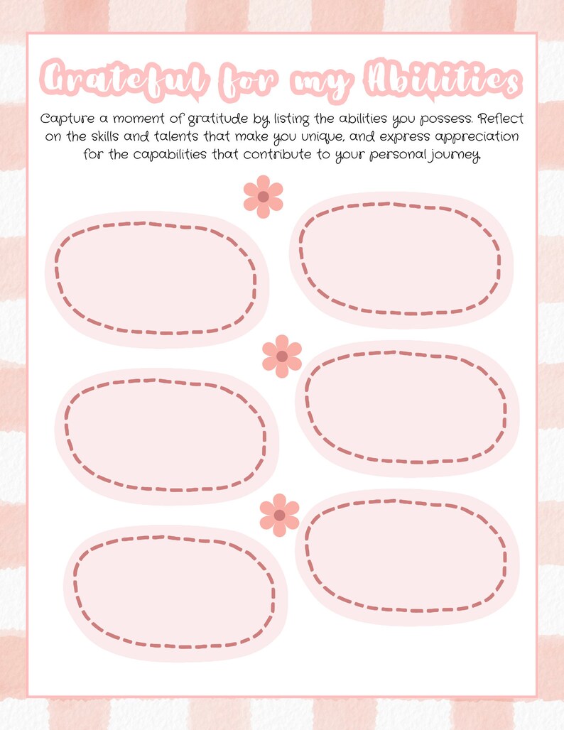 Teen Gratitude Journal & Daily Planner Printable, Daily Gratitude ...