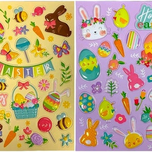 90pcs Easter Foam Stickers Bunny Egg Chick Self Adhesive Assorted Kids  Craft Pack 