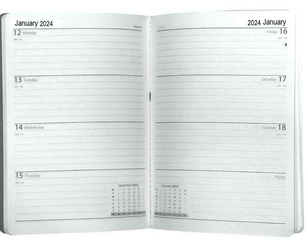 2025 Diary A6 A5 A4 Page a Day Week to View Diary Hardback Etsy UK