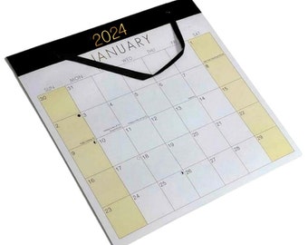 2024 Large Month to View Wall Hanging Premium Quality Calendar Planner Ribbon