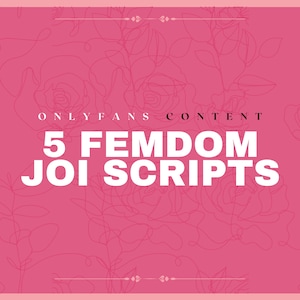 Femdom JOI Scripts | OnlyFans JOI Scripts | Adult Scripts | OnlyFans Content Creator | Adult ASMR Scripts | Fansly | OnlyFans |