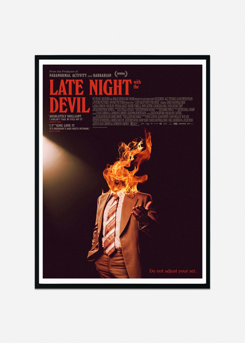 Late Night With the Devil Movie Poster - Etsy