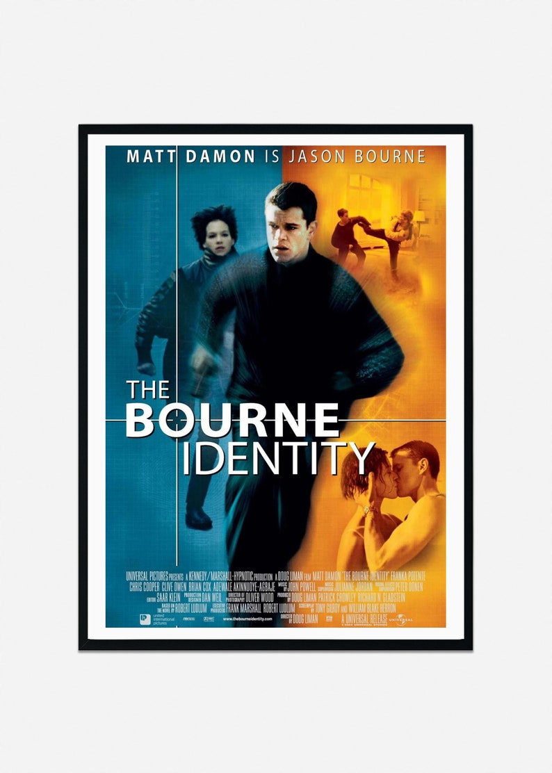 The Bourne Identity Movie Poster Etsy