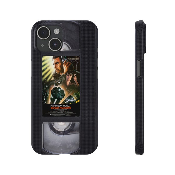 Blade Runner Movie VHS Cassette Tape Phone Cover for iPhone 15 14 13 12 11 X
