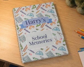 Personalised School Memory Book | Nursery & Primary School Keepsake | Memory Book | School Photo Album  Scottish Option