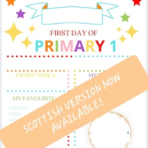 Personalised A4 School Memory Book: Nursery to Year 6 Keepsake Scottish
