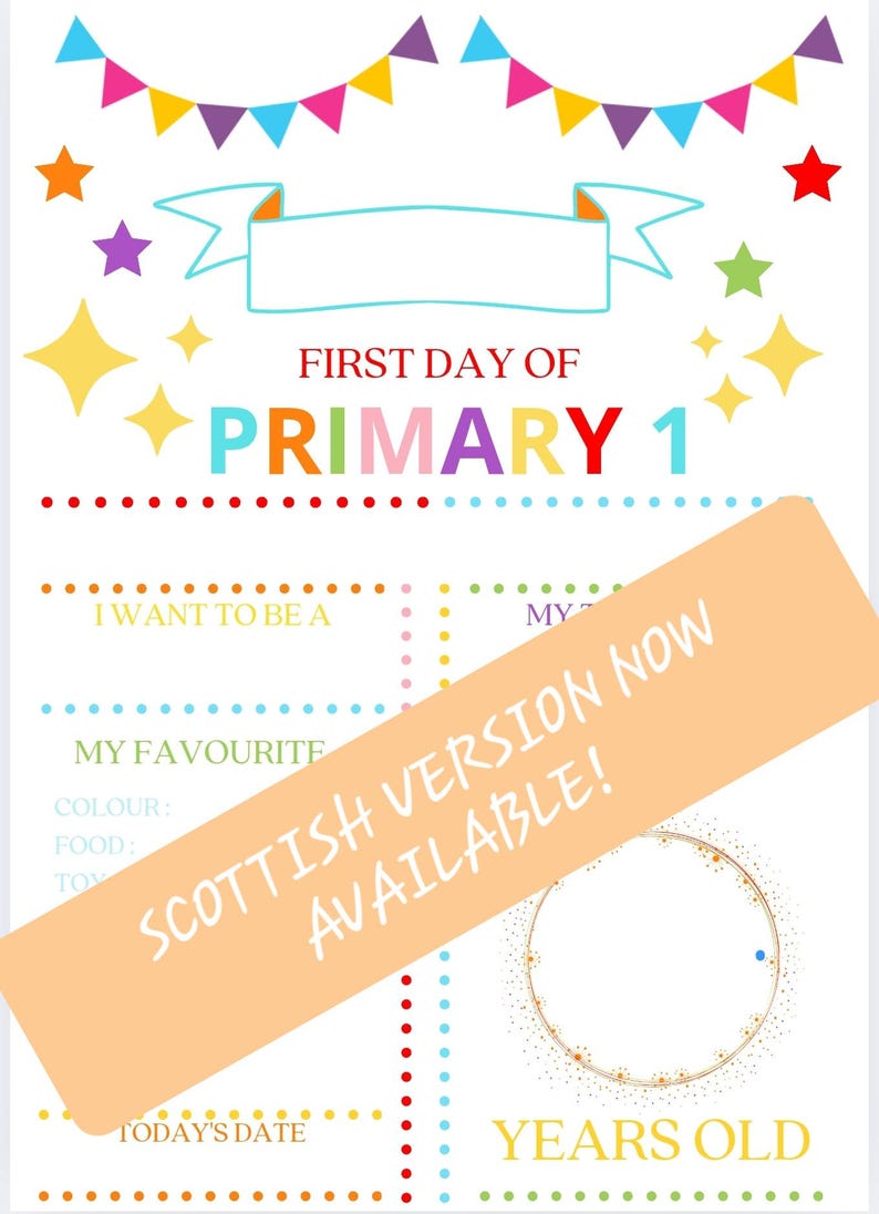 Personalised A4 School Memory Book: Nursery to Year 6 Keepsake Scottish