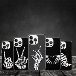 Sceleton Phone Case Bones Cover for Pixel 7 6A, iPhone 14 13 12 Pro 11 XR for Samsung S23 S22 A73 A53 A13