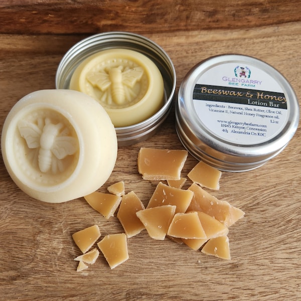 Beeswax & Honey Lotion Bar - All Natural Products - Skin Moisturizer - Hydrating Lotion