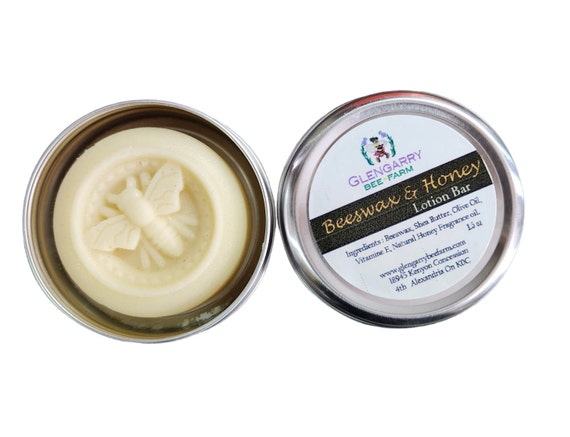 Natural Bees Wax Lotion Bar Deluxe Vanilla Beeswax Moisturizer, Solid  Lotion 