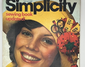 Simplicity Sewing Book 1975 vintage sewing guide for garment sewists and vintage enthusiasts 70s ephemera