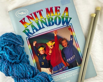 Retro 90s Knit Me a Rainbow book 32 vintage kids knitting patterns for dress up and everyday wear - Family Circle Books - in Australia