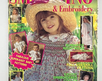 Australian Smocking & Embroidery Magazine Issue No. 26 Spring 1993 complete with patterns