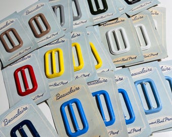 Beauclaire Blue Moulded Buttons on Original Card Beauclaire Blue Moulded Buttons on Original Card
