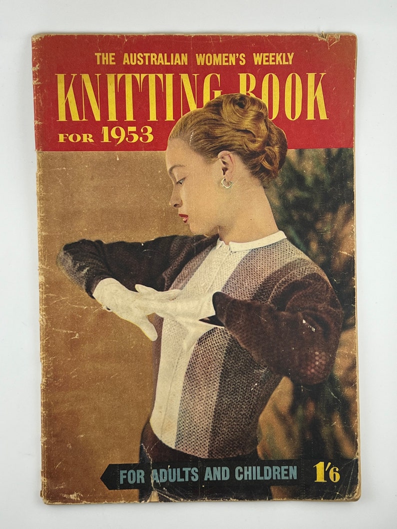 1947 & 1953 AWW Knitting Books sold individually The Australian Womens Weekly Knitting Book for Adults and Children 40s 50s post-war image 6
