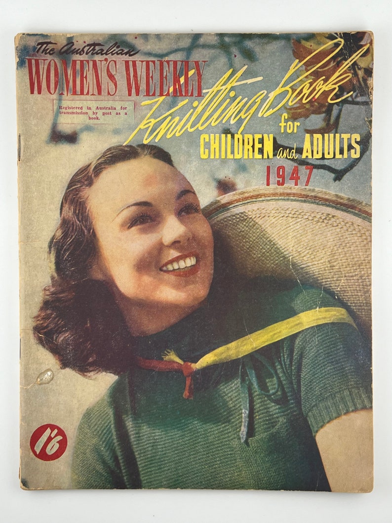 1947 & 1953 AWW Knitting Books sold individually The Australian Womens Weekly Knitting Book for Adults and Children 40s 50s post-war image 2