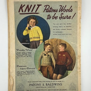 1947 & 1953 AWW Knitting Books sold individually The Australian Womens Weekly Knitting Book for Adults and Children 40s 50s post-war image 10